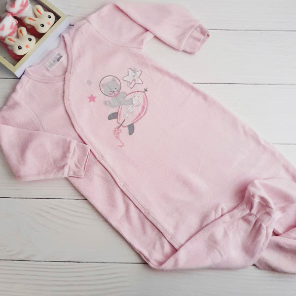 Osito micropolar rosado talla 9-12 M Marca Otra Estado Tiki taka