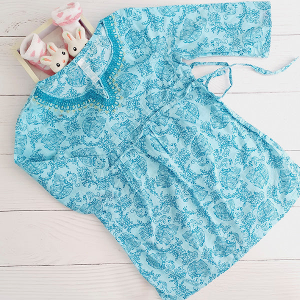 Vestido Manga Larga Tela Calipso Marca Otra 6 A Estado Tiki taka