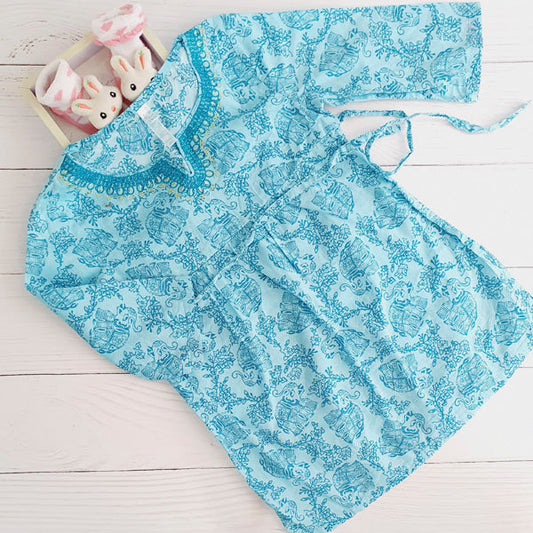Vestido Manga Larga Tela Calipso Marca Otra 6 A Estado Tiki taka