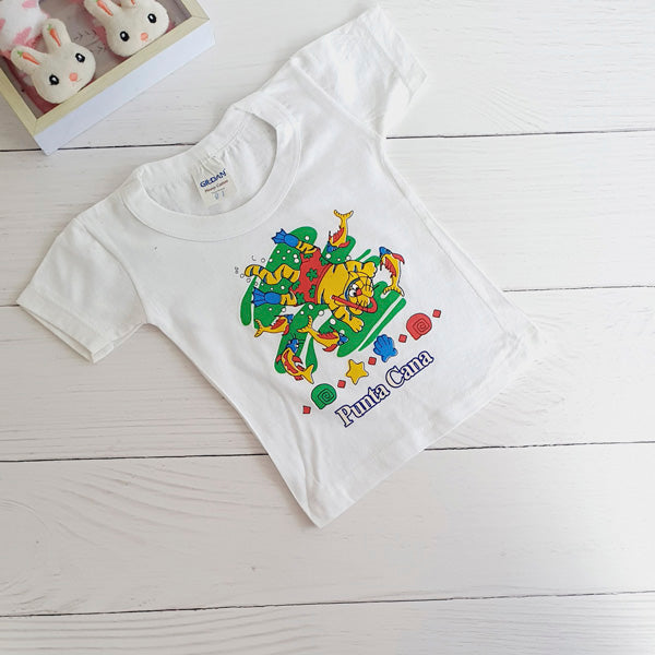 Polera Algodón Blanco Marca Otra 9-12 M Estado Tiki taka