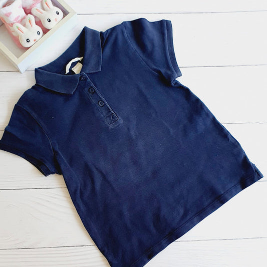 Polera Piqué Azul Marca Hym 6 A Estado Casi tiki