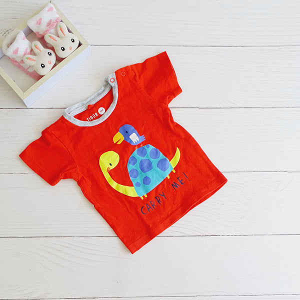 Polera Algodón Rojo Marca Otra 6 M Estado Tiki taka