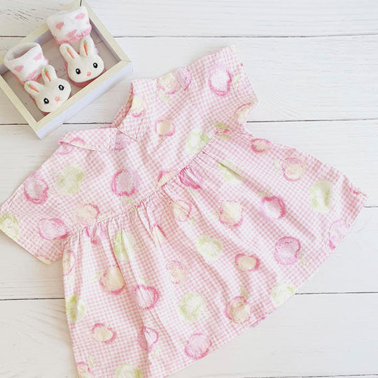 Vestido Tela Diseños Marca Otra 3-6 M Estado Tiki taka