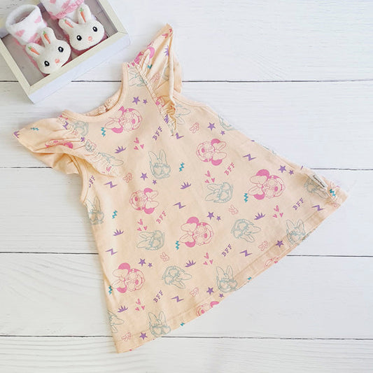 Vestido Algodón Diseños Marca Disney 3-6 M Estado Tiki taka