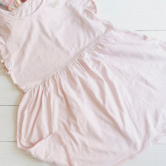 Vestido Algodón Palorosa Marca Hym 10 A Estado Casi tiki