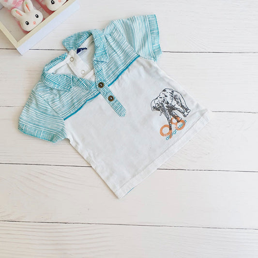 Polera Algodón Diseños Marca Otra 9-12 M Estado Casi tiki