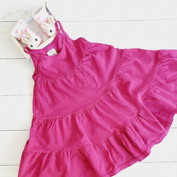 Vestido Algodón Morado Marca Otra 2 A Estado Tiki taka
