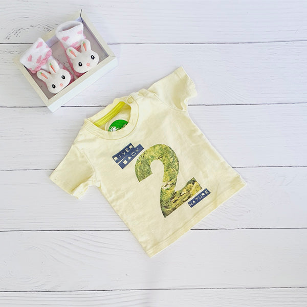 Polera Algodón Amarillo Marca Infanti 6 M Estado Tiki taka