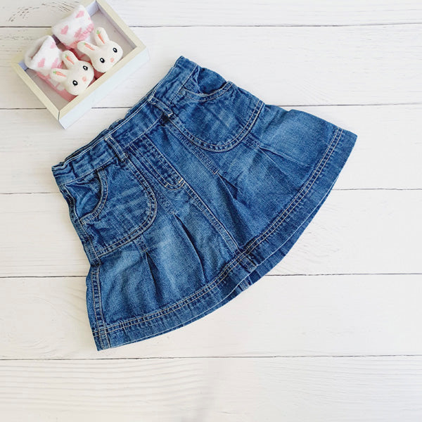 Falda Algodón Azul Marca Otra 3 A Estado Tiki taka