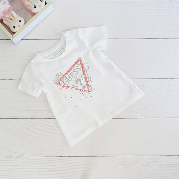 Polera Algodón Blanco Marca Otra 3-6 M Estado Tiki taka