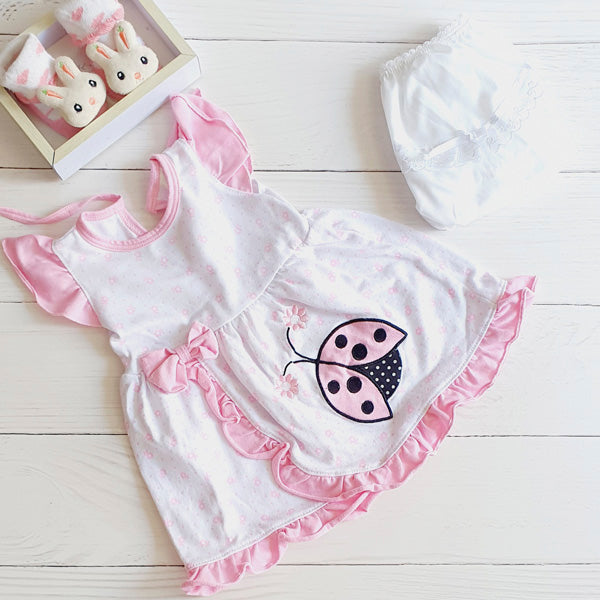 Vestido Algodón Diseños Marca Genérica 9-12 M Estado Tiki taka