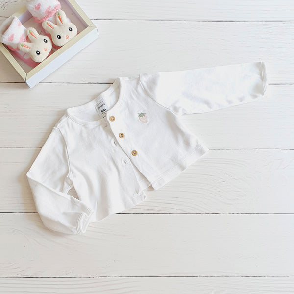 Chaleco Algodón Blanco Marca Carter's 9 M Estado Tiki taka