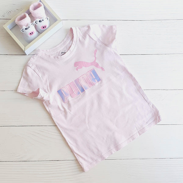 Polera Algodón Rosa Marca Puma 5 A Estado Casi tiki