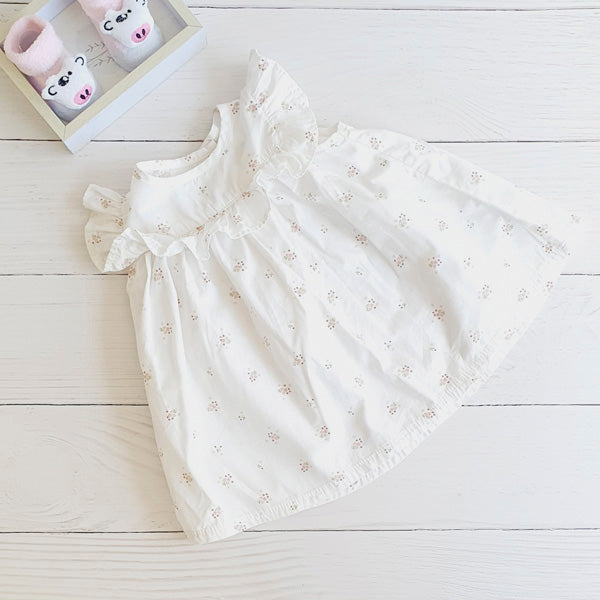 Vestido Algodón Diseños Marca Hym 0-3 M Estado Casi tiki