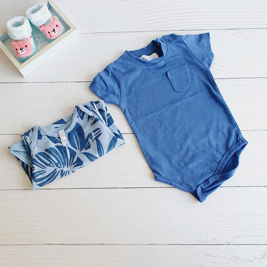 Pack Algodón Azul Marca Boulevard 3-6 M Estado Casi tiki
