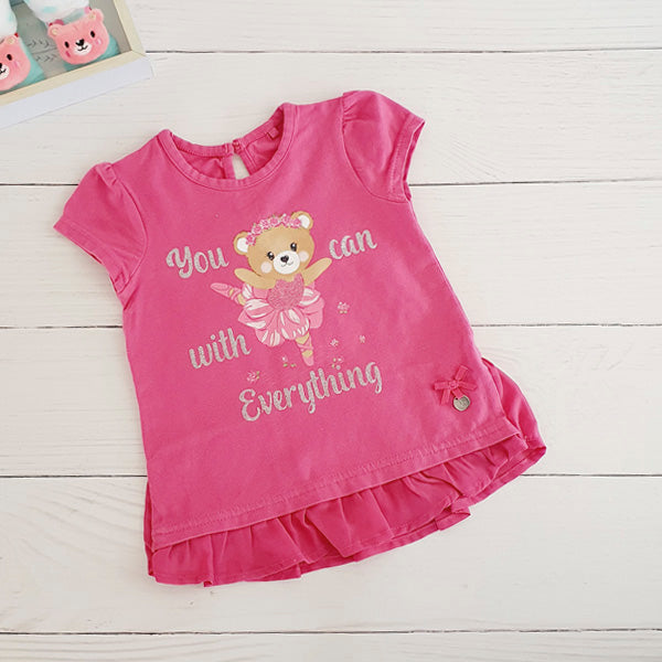 Polera Algodón Rosa Marca Limonada 12 M Estado Tiki taka