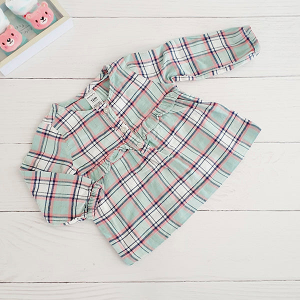 Blusa Algodón Rayas Marca Carter's 12 M Estado Tiki taka