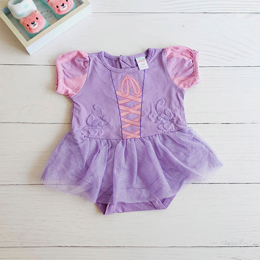 Body vestido Algodón Lila Marca Disney 3-6 M Estado Tiki taka