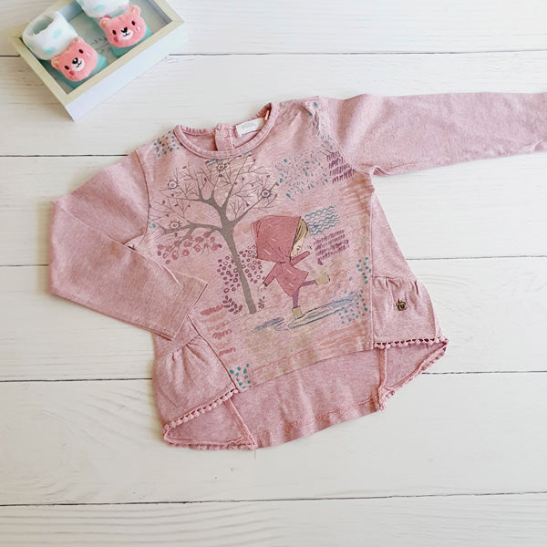 Polera Algodón Diseños Marca Pillin 12 M Estado Tiki taka