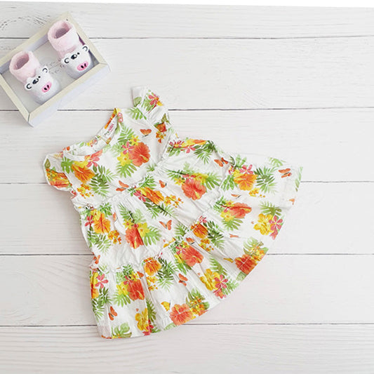 Vestido Algodón Diseños Marca Otra 3-6 M Estado Tiki taka
