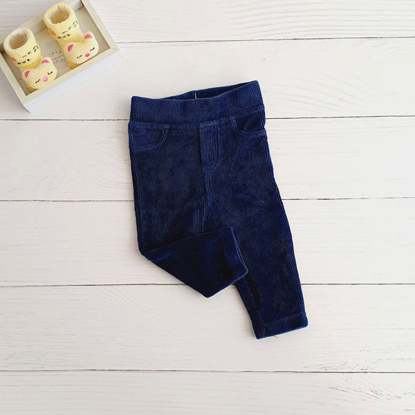Calza Plush Azul Marca Baby harvest 6-9 M Estado Tiki taka