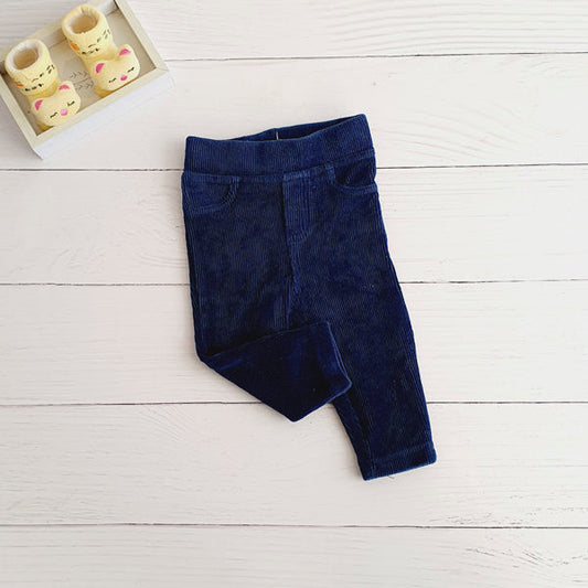 Calza Plush Azul Marca Baby harvest 6-9 M Estado Tiki taka