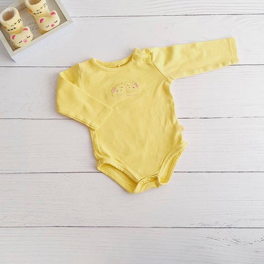Body Algodón Amarillo Marca Pillin 3 M Estado Casi tiki