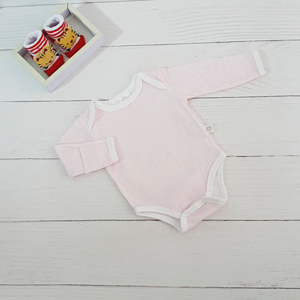 Body Algodón Rayas Marca Baby harvest RN Estado Tiki taka