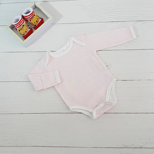 Body Algodón Rayas Marca Baby harvest RN Estado Tiki taka
