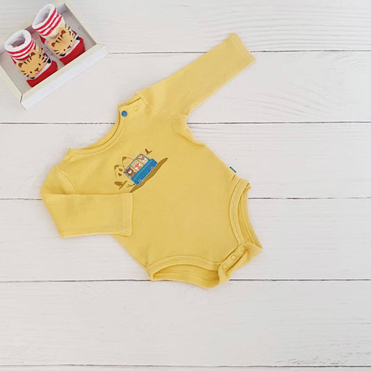 Body Algodón Amarillo Marca Pillin RN Estado Tiki taka