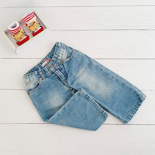 Jeans Mezclilla Celeste Marca Opaline 6 M Estado Tiki taka