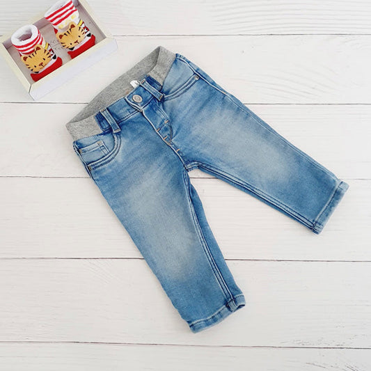 Jeans Mezclilla Celeste Marca Otra 6-9 M Estado Casi tiki