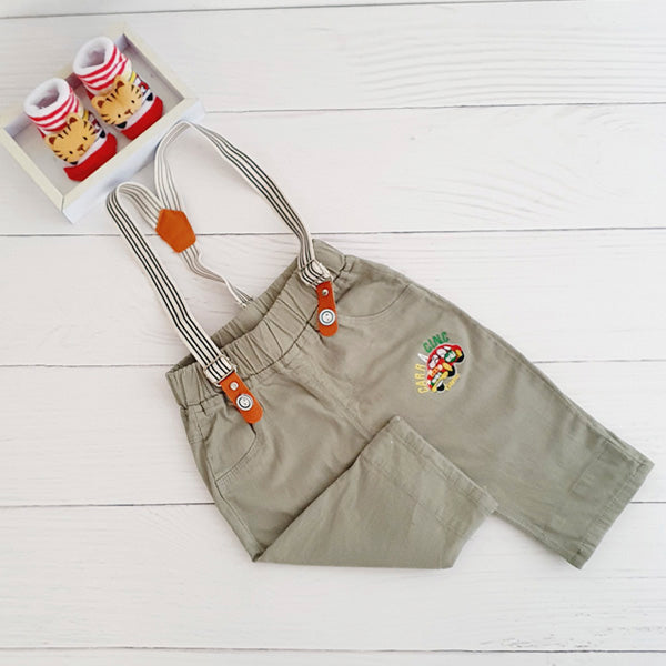 Pantalón Algodón Verde Marca Otra 6 M Estado Tiki taka