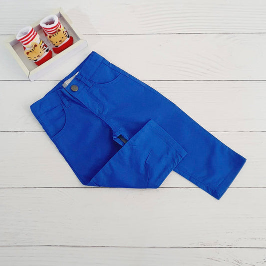 Pantalón Algodón Azul Marca Ficcus 6 M Estado Tiki taka