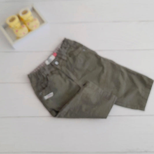 Pantalón Algodón Verde Marca Pillin 6 M Estado Tiki taka