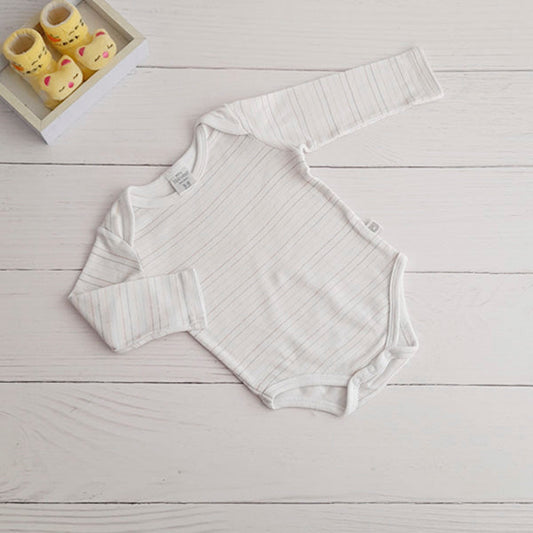 Body Algodón Rayas Marca Baby harvest 3-6 M Estado Tiki taka