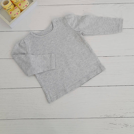 Polera Algodón Gris Marca Boulevard 9 M Estado Tiki taka