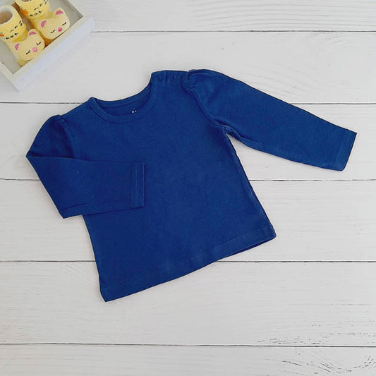 Polera Algodón Azul Marca Boulevard 9 M Estado Tiki taka