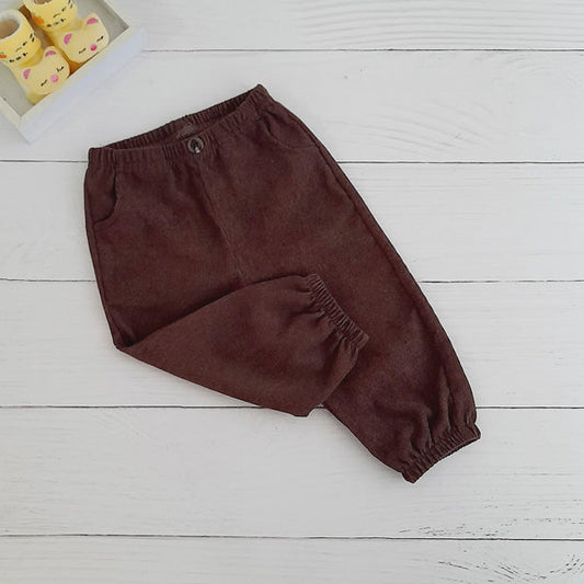 Pantalón Cotelé Café Marca Shein 6-9 M Estado Tiki taka