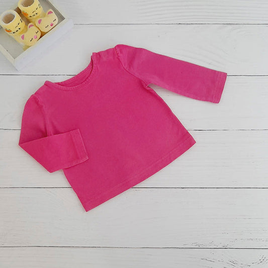 Polera Algodón Fucsia Marca Boulevard 9 M Estado Casi tiki
