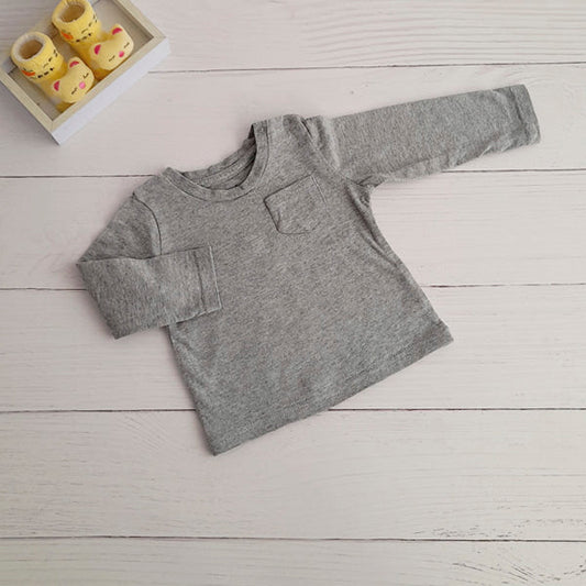Polera Algodón Gris Marca Boulevard 9 M Estado Tiki taka