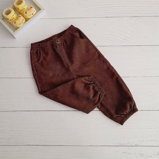 Pantalón Cotelé Café Marca Shein 6-9 M Estado Tiki taka