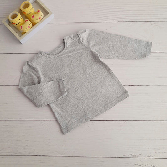 Polera Algodón Gris Marca Boulevard 9 M Estado Tiki taka