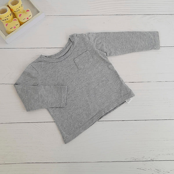 Polera Algodón Gris Marca Boulevard 9 M Estado Tiki taka
