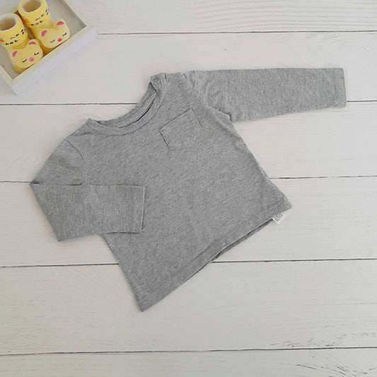 Polera Algodón Gris Marca Boulevard 9 M Estado Tiki taka