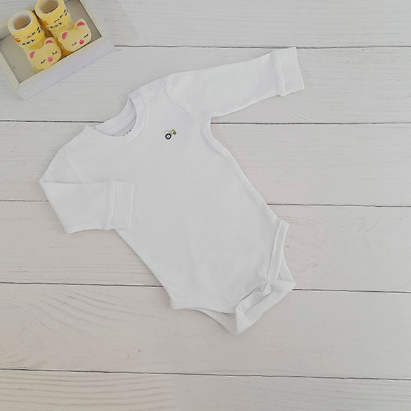 Body Algodón Blanco Marca Yamp! 3-6 M Estado Tiki taka