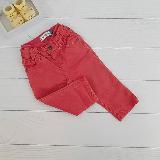 Pantalón Algodón Rojo Marca Chess 9-12 M Estado Tiki taka