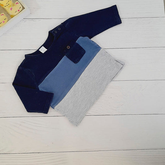 Polera Algodón Multicolor Marca Opaline 9 M Estado Casi tiki