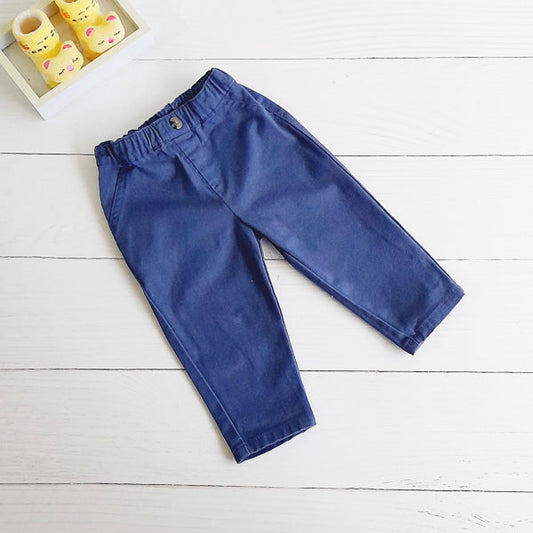 Pantalón Algodón Azul Marca Yamp! 9 M Estado Tiki taka