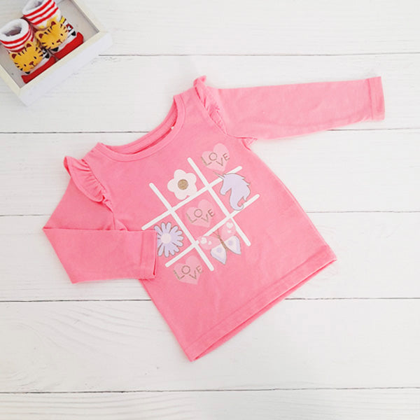 Polera Algodón Rosa Marca Figaro 6-9 M Estado Tiki taka